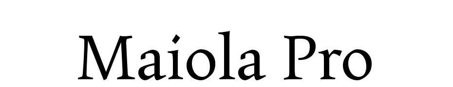 Maiola Pro cкачати шрифт безкоштовно